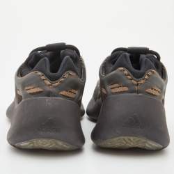 Pre Owned Yeezy x Adidas Brown/Black Knit Fabric and Rubber 700 V3 Clay Brown Sneakers Size 44