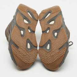 Pre Owned Yeezy x Adidas Grey Suede Boost 350 V2 Geode Sneakers Size 46