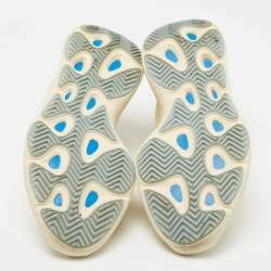 Pre Owned Yeezy x Adidas Tricolor Rubber and Mesh Yeezy 700 V3 Azael Sneakers Size 44