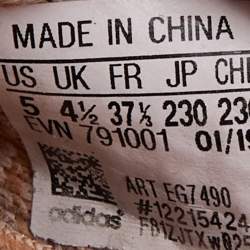 Pre Owned Yeezy x Adidas Orange Knit Fabric Boost 350 V2 Clay Sneakers Size 37 1/3