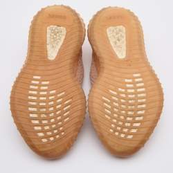 Pre Owned Yeezy x Adidas Orange Knit Fabric Boost 350 V2 Clay Sneakers Size 37 1/3