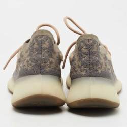 Pre Owned Yeezy x Adidas Grey/Beige Knit Fabric Yeezy 380 “Mist” Sneakers Size 411/3