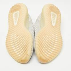 Pre Owned Yeezy x Adidas White Fabric Boost 350 V2 Lundmark (Non Reflective) Sneakers Size 42
