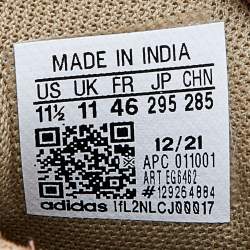 Pre Owned Yeezy x Adidas Beige Suede and Mesh Desert Boot Rock Sneakers Size 46