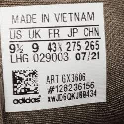 Pre Owned Yeezy x Adidas Brown/Olive Green Mesh and Suede 500 Clay Sneakers Size 431/3