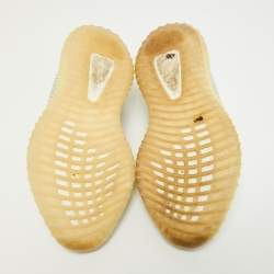 Pre Owned Yeezy x Adidas Grey/White Knit Fabric Boost 350 V2 Static Sneakers Size 43 1/3