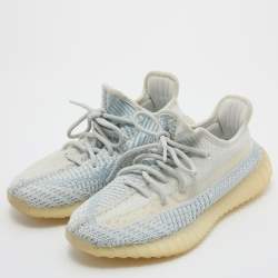 Yeezy x Adidas Off White Knit Fabric Boost 350 V2 Triple White Sneakers  Size 38 2/3 Yeezy x Adidas | The Luxury Closet