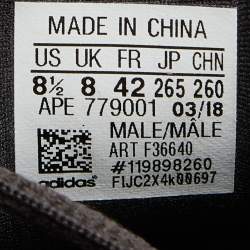 Pre Owned Yeezy x Adidas Black Suede and Mesh Boost 500 Utility Sneakers Size 42