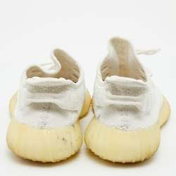 Yeezy x Adidas White Knit Fabric Boost 350 V2 Cream Low Top Sneakers Size 42