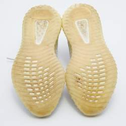 Pre Owned Yeezy x Adidas Grey/White Knit Fabric Boost 350 V2 Static Sneakers Size 42