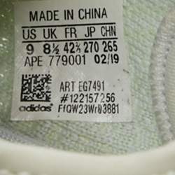 Pre Owned Yeezy x Adidas Light Green Cotton Knit Boost 350 V2 Hyperspace Sneakers Size 42 2/3