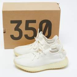Yeezy x Adidas White Fabric Boost 350 V2 white Sneakers Size 37 1/3