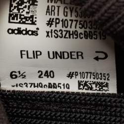 Pre Owned Yeezy x Adidas Dark Grey Knit Fabric Yeezy 450 Cloud White Sneakers Size 39 1/3