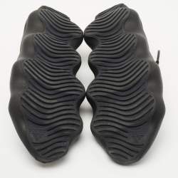 Pre Owned Yeezy x Adidas Dark Grey Knit Fabric Yeezy 450 Cloud White Sneakers Size 39 1/3