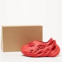 Pre Owned Yeezy x Adidas Red Foam RNNR Sand Sneakers Size FR 39