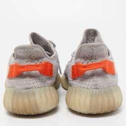 Pre Owned Yeezy x Adidas Grey Knit Fabric 350 V2 Tail Light Sneakers Size 44 2/3