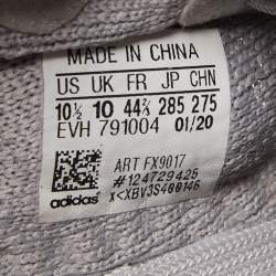Pre Owned Yeezy x Adidas Grey Knit Fabric 350 V2 Tail Light Sneakers Size 44 2/3