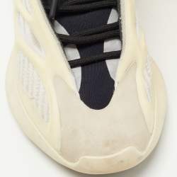 Pre Owned Yeezy x Adidas Cream/Grey Fabric And Rubber 700 V3 Azael Low Top Sneakers Size 38 2/3