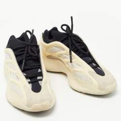 Pre Owned Yeezy x Adidas Cream/Grey Fabric And Rubber 700 V3 Azael Low Top Sneakers Size 38 2/3