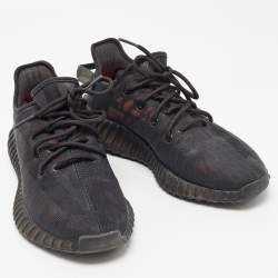 Yeezy x Adidas Black Mesh Boost 350 V2 Mono Cinder Sneakers Size 42