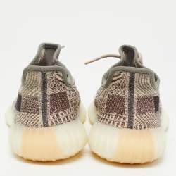 Yeezy x Adidas Brown/White Knit Fabric Boost 350 V2 Zyon Sneakers Size 40