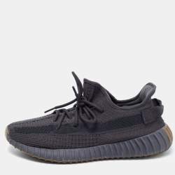 Yeezy x Adidas Black Knit Fabric Boost 350 V2 Cinder Sneakers