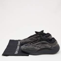 Pre Owned Yeezy x Adidas Black Knit Fabric 700 V3 Alvah Sneakers Size 44 2/3