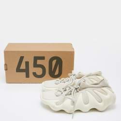 Yeezy x Adidas Cream Knit Fabric 450 Cloud White Sneakers Size 38