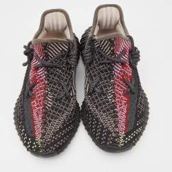 Pre Owned Yeezy x Adidas Multicolor Knit Fabric Boost 350 V2 Yecheil (Non-Reflective) Sneakers Size 37 1/3