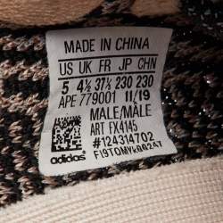 Pre Owned Yeezy x Adidas Multicolor Knit Fabric Boost 350 V2 Yecheil (Non-Reflective) Sneakers Size 37 1/3