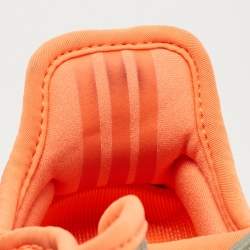 Pre Owned Yeezy x Adidas Green Knit Fabric Boost 350 V2 Desert Sage Sneakers Size 38 2/3