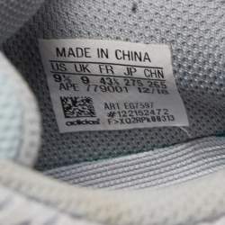 Pre Owned Yeezy x Adidas Blue/Grey Mesh and Suede Boost 700 Inertia Sneakers Size 43 1/3