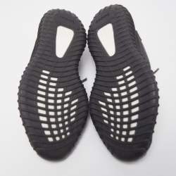 Pre Owned Yeezy x adiddas Black Knit Fabric 350-V2 Static Black Reflective Sneakers Size 44