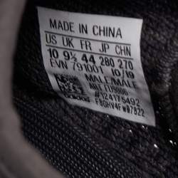 Pre Owned Yeezy x adiddas Black Knit Fabric 350-V2 Static Black Reflective Sneakers Size 44