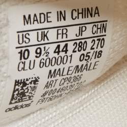 Yeezy x Adidas White Fabric Boost 350 V2 White Sneakers Size 44