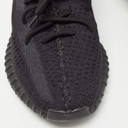 adidas Yeezy Black Knit Fabric Boost 350 V2 Onyx Sneakers Size 44 2/3
