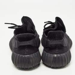 adidas Yeezy Black Knit Fabric Boost 350 V2 Onyx Sneakers Size 44 2/3