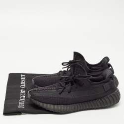 adidas Yeezy Black Knit Fabric Boost 350 V2 Onyx Sneakers Size 44 2/3