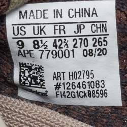 Pre Owned Yeezy x Adidas Multicolor Fabric Knit Boost 350 V2 Fade Sneakers Size 42 2/3