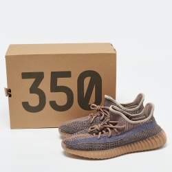 Pre Owned Yeezy x Adidas Multicolor Fabric Knit Boost 350 V2 Fade Sneakers Size 42 2/3
