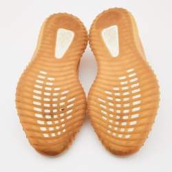 Pre Owned Yeezy x Adidas Orange Knit Fabric Boost 350 V2 Clay Sneakers Size 43 1/3