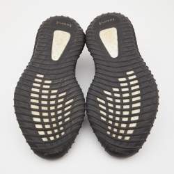 Pre Owned Yeezy x Adidas Black Knit Fabric Boost 350 V2 Yecheil Sneakers Size 43 1/3