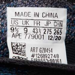 Pre Owned Yeezy x Adidas Blue Knit Fabric Boost 380 Covellite Low Top Sneakers Size 43 1/3