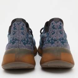 Pre Owned Yeezy x Adidas Blue Knit Fabric Boost 380 Covellite Low Top Sneakers Size 43 1/3