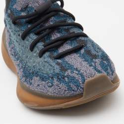 Pre Owned Yeezy x Adidas Blue Knit Fabric Boost 380 Covellite Low Top Sneakers Size 43 1/3