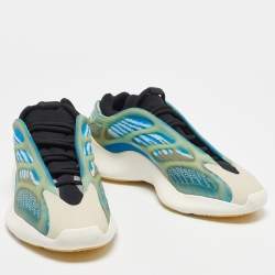 Pre Owned Yeezy x Adidas Blue/White Knit Fabric and Rubber Yeezy 700 V3 Arzareth Sneakers Size 43 1/3
