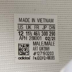 Pre Owned Yeezy x Adidas Light Blue Mesh Boost 350 V2 Mono Ice Sneakers Size 46 2/3