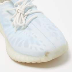 Pre Owned Yeezy x Adidas Light Blue Mesh Boost 350 V2 Mono Ice Sneakers Size 46 2/3