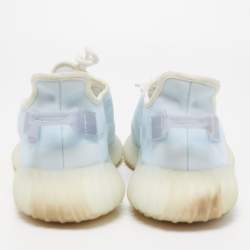 Pre Owned Yeezy x Adidas Light Blue Mesh Boost 350 V2 Mono Ice Sneakers Size 46 2/3