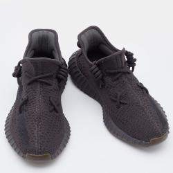 Pre Owned Yeezy x Adidas Black Knit Fabric Boost 350 V2 Cinder Sneakers Size 40 2/3